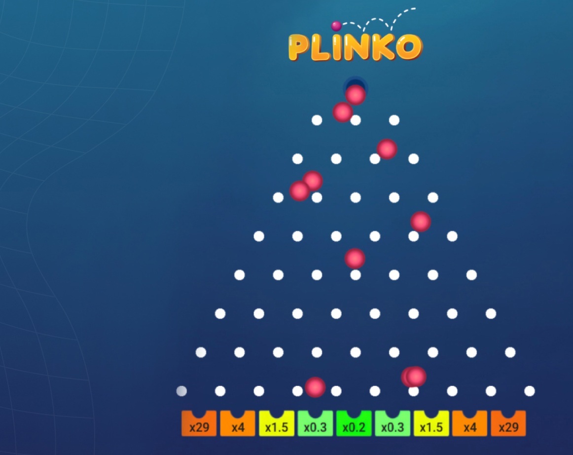 Plinko-pelin demoesikatselu